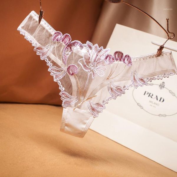 

women lace underwear transparent panties seamless underpant low waist thong lingerie1, Black;pink