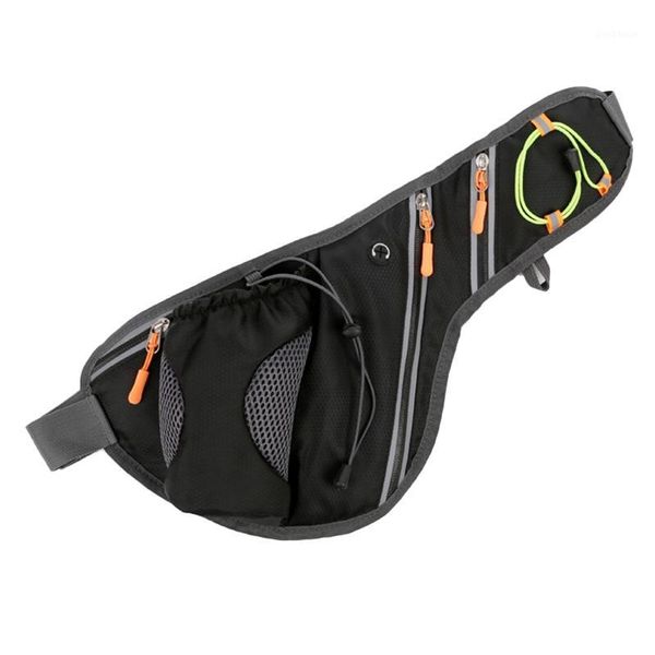 

outdoor bags hiking running fanny pack with water bottle holders - waterproof waist bag for men women walking1