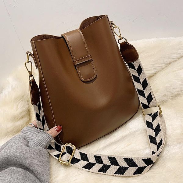 

cross body veryme pu leather casual women handbag purse classic vintage hobo bag for female soft shoulder composite bags brown pochette