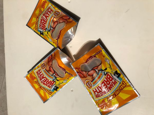 

california edibles 3.5-7g sf empty breath peanut fire nerds bag butter bbyyg lipper