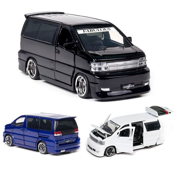 

1:32 nissan elgrand alloy die-cast car model sound and light children's toy collectibles ing