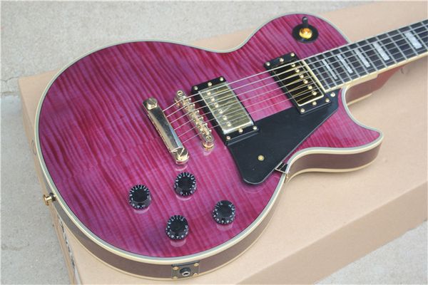 

2017 line up custom shop purple lp electric guitar,solid mahogany guitar,golden hardware guitarra guitars guitarra