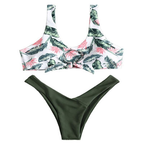 

fashion-printed split type women's swimsuit sell well classy deeply loved gentlewomanly simple style summer must-haves high-grade, White;black