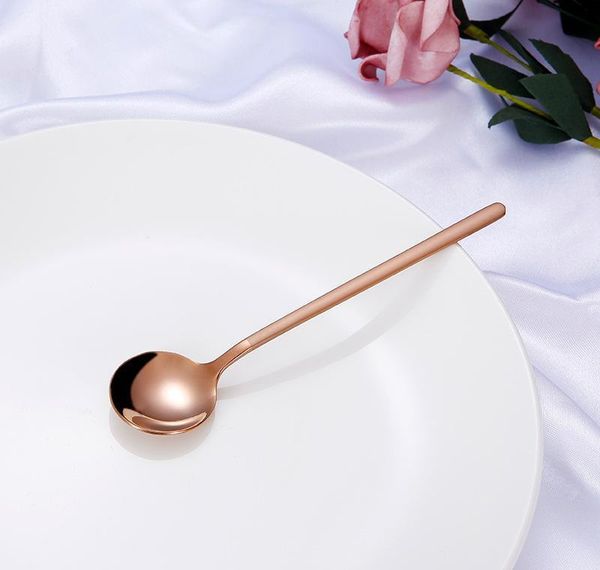 

oxidation-resisting steel mixing spoon exquisite dessert spoons portable titanium plating heat resistant with differ jlltcc yeah2010