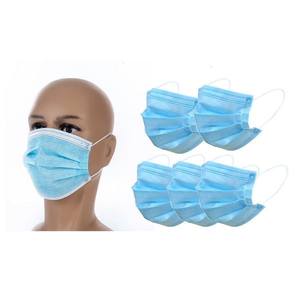 

mask 50factory layer disposable 3 adults non-woven kid mouth masks for protective safety pm2.5 anti pollution anti-duoutlethl04