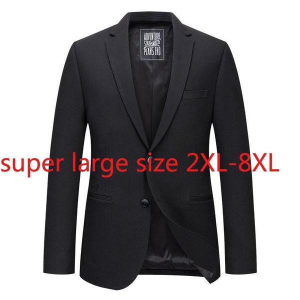 

men's suits & blazers arrival super large autumn men casual single breasted plus size 3xl 4xl 5xl 6xl 7xl 8xl, White;black