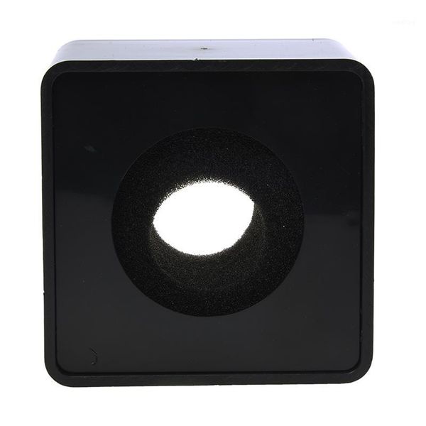 

1pc black abs mic mini phone interview square square logo flag station1