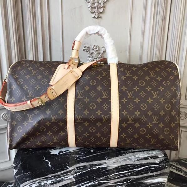 

66 lv louis vuitton handbags men leather luggage bag duffle bag for women shoulder bags tote travel bags keepall n41350v