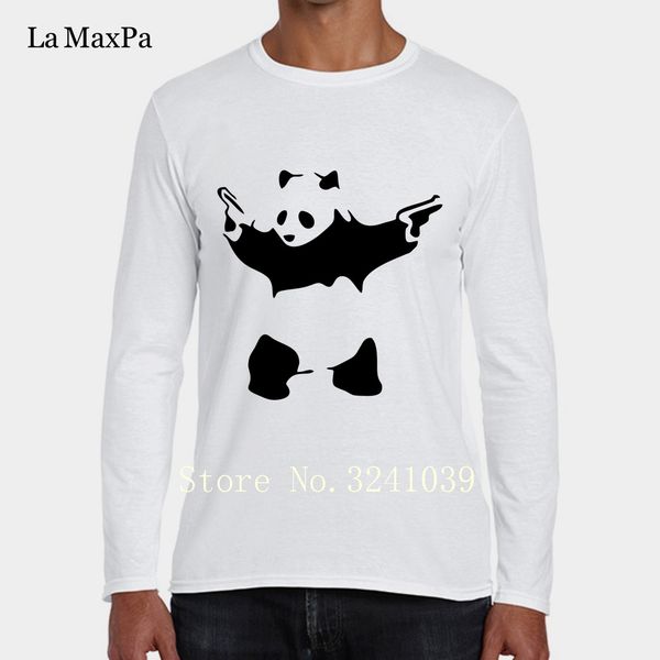 

design print la maxpa humor hardcore panda tee shirt normal 2018 men's t shirt round neck men's tshirt sport hooded sweatshirt hoo
