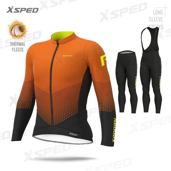 

racing sets long sleeve jersey cycling clothing winter men bike uniform thermal fleece pro team mens warm suit bib pants set, Black;blue