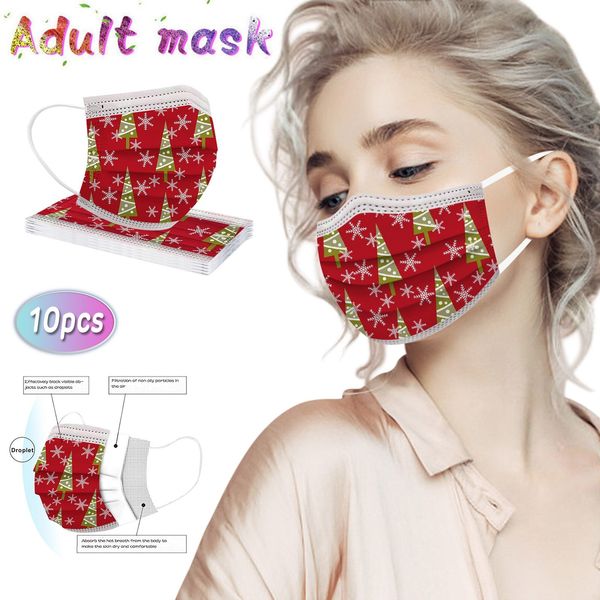 

new 3-layer 10pc face adult's disposable masks industrial pm2.5 breathable outdoor windproof dustproof mask d3