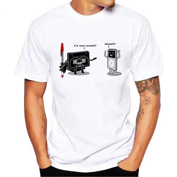 

sport men tshirt new geek music player print t shirt funny i'm your father design tee shirt homme camiseta cool o-neck t-shirt man