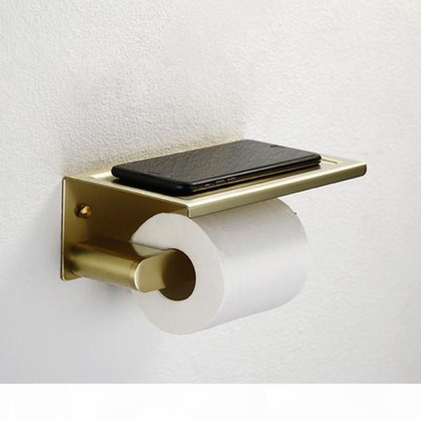 

mttuzk brushed gold sus304 stainless steel bathroom hardware set towel shelf paper holder hook towel bar bathroom accessories bbyxqi