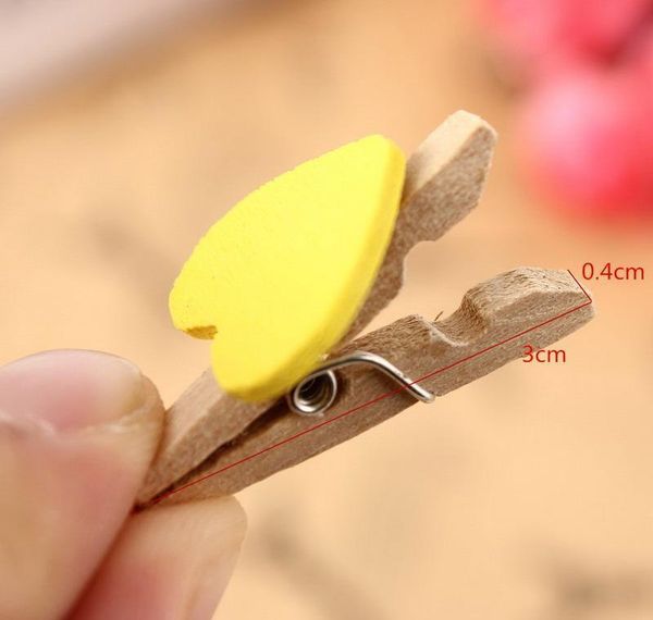 

mini wooden peg clips love heart shape p clamp holder crafts home wedding favor decor party bbygae garden2010
