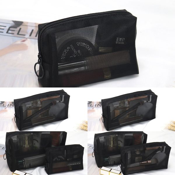 

new ins style super storage cosmetic cosmetic fire makeup bag net red lady portable large capacity travel small simple wash and wash storage