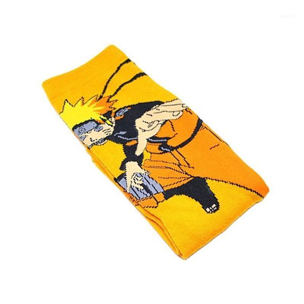 

naruto ramen mens crew socks colorful cotton fun novelty dress socks gift1, Black