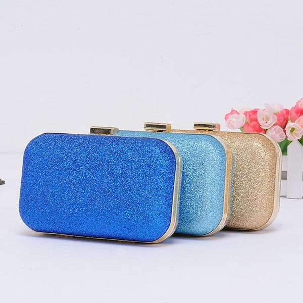 

golden evening clutch bag women bags wedding shiny handbags bridal fashion scrub glitter evening bags chain shoulder bag mn1397