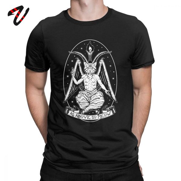 

cat baphomeow premium funny devil short sleeve demon wholesale crewneck satam baphomet tees sport hooded sweatshirt hoodie men t shirt
