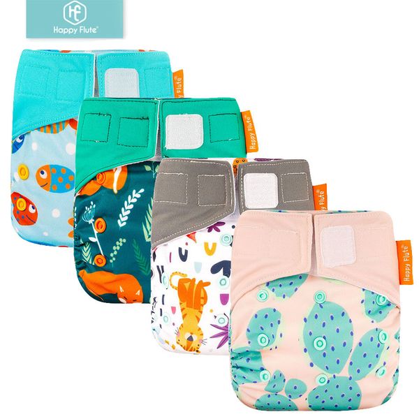 

happy flute 1 pcs heavy wetter night ai2 bamboo baby cloth diaper  fit all 1016