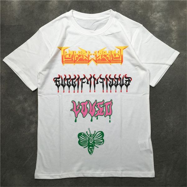 

street fashion mens t shirt 2020 butterfly pattern polos short sleeve tennis t shirts men women couple stylist pullover tee, White;black