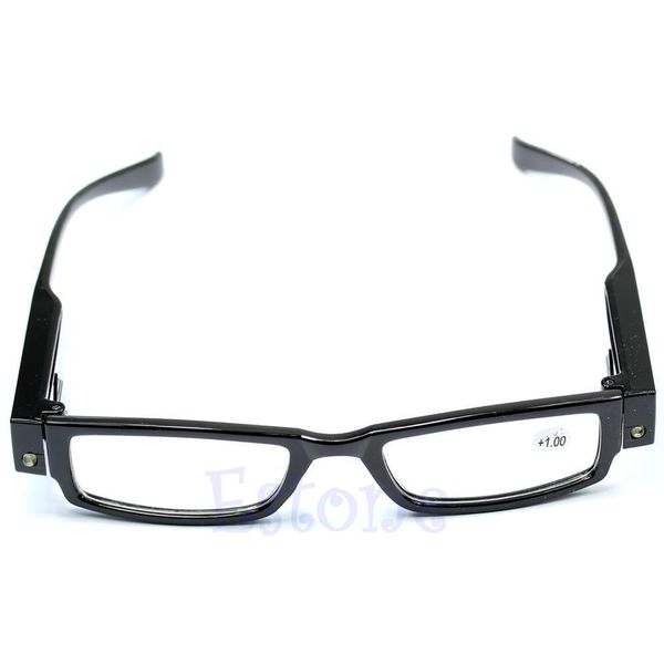 

glasses drop&wholesale led light eyeglass up reading multi strength spectacle diopter magnifier apr28