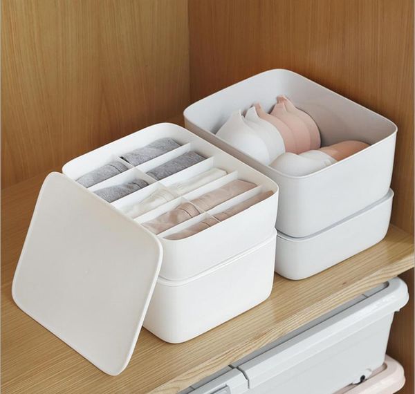 

underwear bra organizer storage box 4 colors white/gray drawer closet organizers boxes for underwear scarf jllqpg mx_home