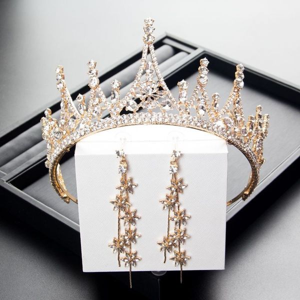 

люкс корона, платье и головной убор, три куска набора высокого класса атмосфера свадебного платье, принцесса, 18-летняя взрослые волосы орна, Silver