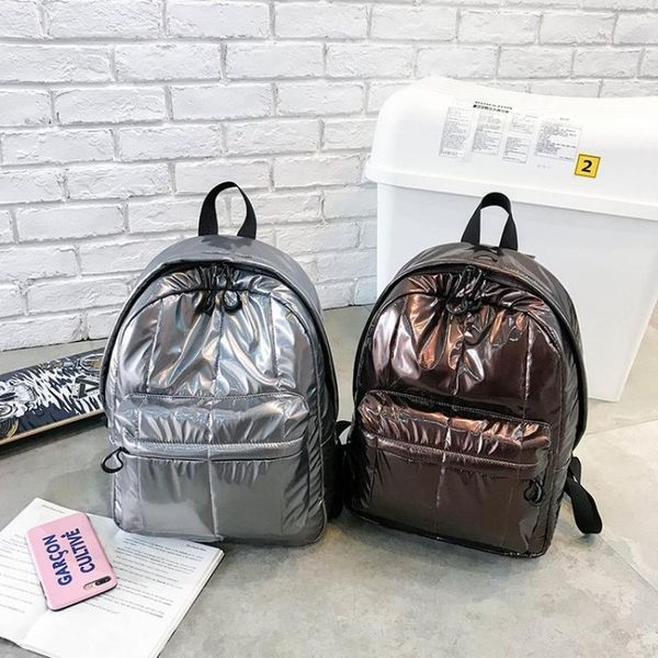 

fashion laser backpacks for women space padded school bags for teenager girls harajuku lady travel bag female big purses 2021 c0125