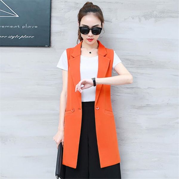 

2021 autumn long sleeveless women's collection female chalet elegant mujer office black suits p911 59hn, Black;white