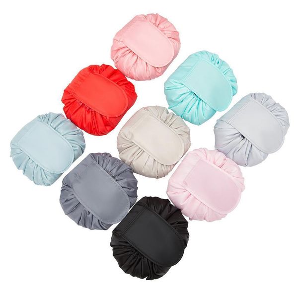 

11styles drawstring cosmetic bag женщины ленивые косметические сумки сушки saildry хранение организатор путешествия макияж пакет туалет bbys