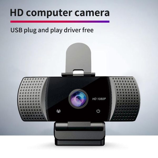 

hd 1080p usb webcam built-in noise cancellation microphone dynamic resolution high-end video call camera dropshipping