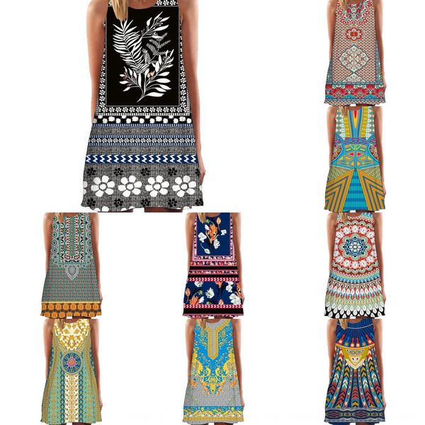 

2019 новый цифровой печати экипаж neckdress плечо длина середине 2019 новый цифровой печати экипаж neckdress жилет длина плеча середине жиле, Black;gray