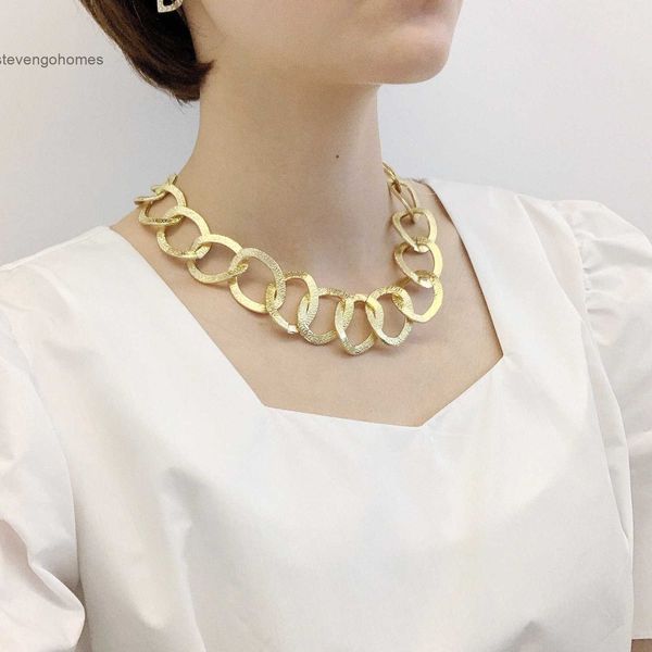 

chain style choker simple punk girl's necklace clavicle women's accessories, Silver