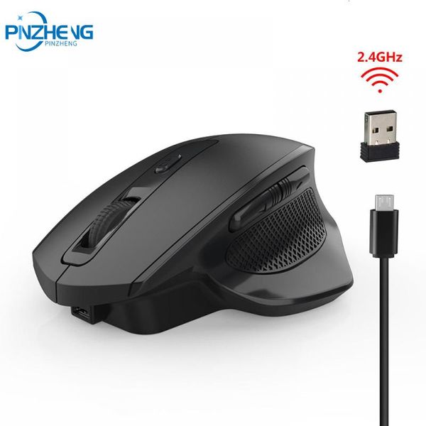 

wireless mouse wireless rechargeable 6 buttons gaming mouse for gamer lapdeskusb receiver silent click mute