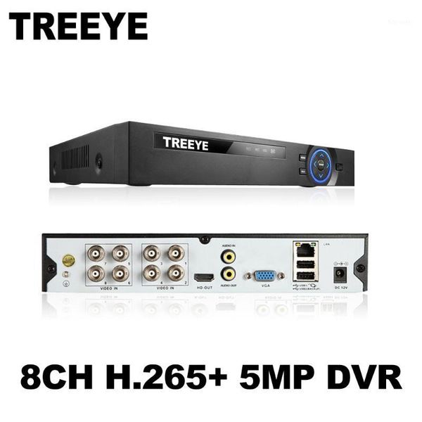

treeye 6in1 h.265+ 8ch/4ch ahd dvr for ahd tvi cvi 5mp 4mp 1080p 720p camera cctv recorder nvr ip camera xmeye onvif cctv dvr1, Black;white