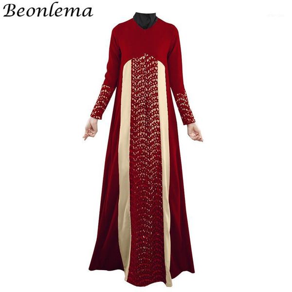 

beonlema muslim dress women moroccan kaftan turkish abayas long vestido islamic party dresses dubai maxi dress fashion abaya1, Red