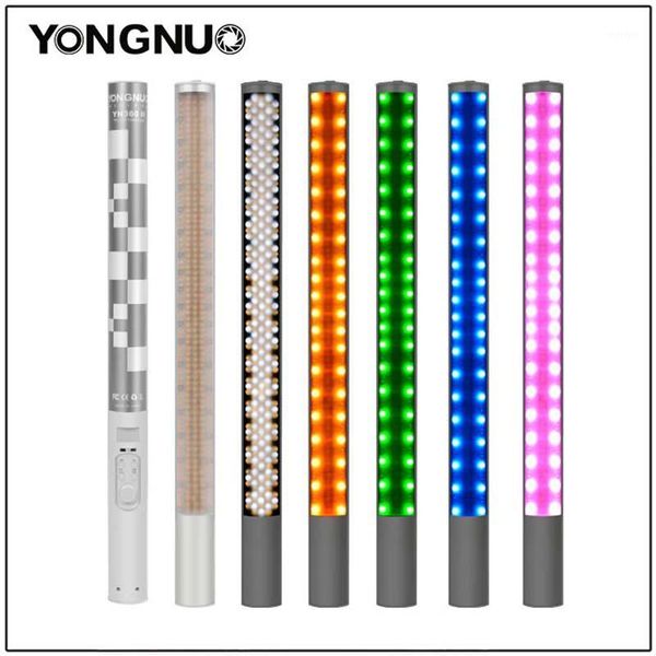 

flash heads yongnuo yn360 ii handheld ice stick led video light built-in battery 3200k to 5500k rgb colorful controlled by phone app1