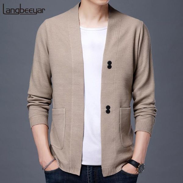 

2020 new autum winter brand fashion cool knitted sweater men designer cardigan casual coats jacket mens clothing, White;black
