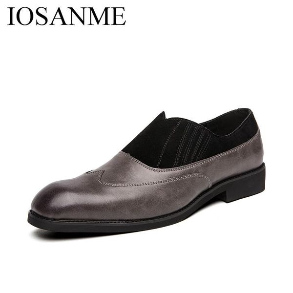 

formal men leather dress shoes italian luxury work business male footwear elegant wedding shoes man vintage oxford for men, Black