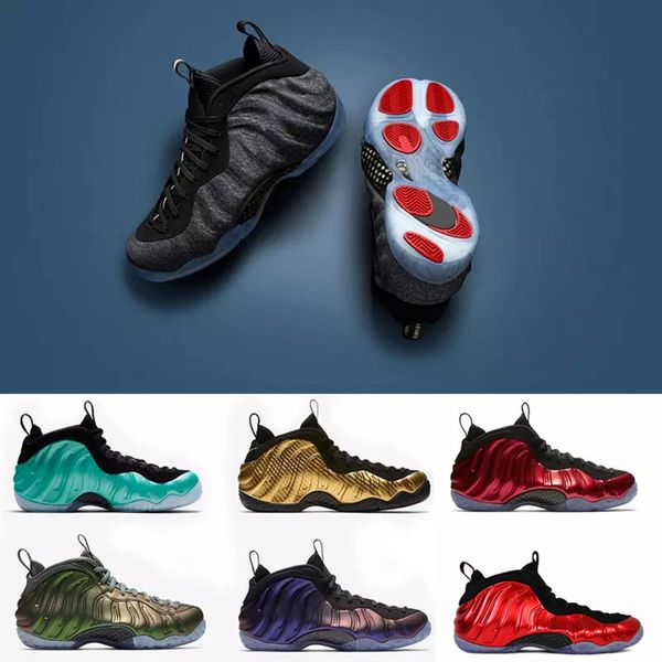 

wholesale penny hardaway one copper men basketball shoes bronze gold pro galaxry one s fashion sports training sneakers, White;red