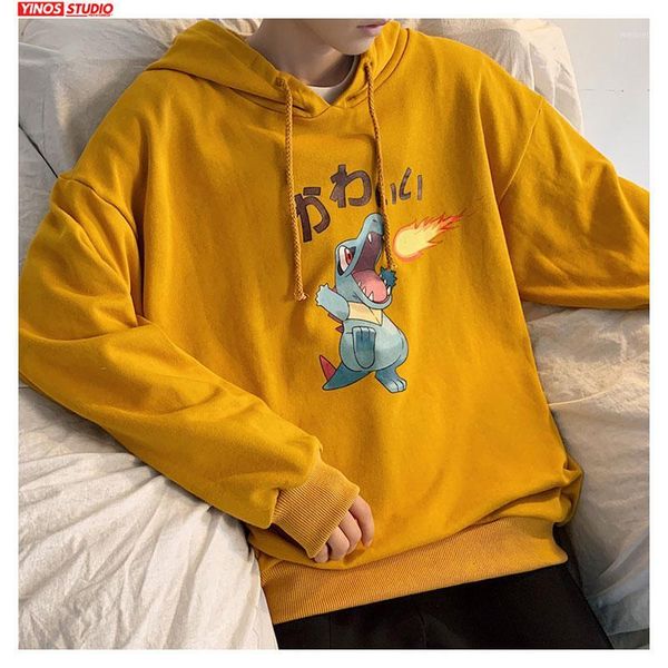 

dropshipping fashion spring cartoon print hoodies men's sweatshirt streetwear mens hooded hoodies 1, Black
