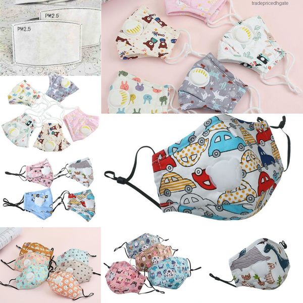 

mask breathing face cotton kids pm2.5 adults valve masks for anti-fog and dust-proof with 2pcs filter 12