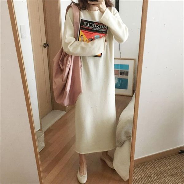 

autumn warm sweater women dress winter long sweaters knitted dresses long loose maxi oversize lady dresses bodycon robe vestidos, Black;gray