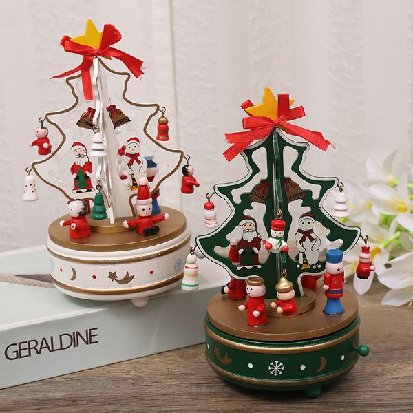 

music box christmas gift decoration crafts christmas tree for kids funny educational and party toys deskhome decor