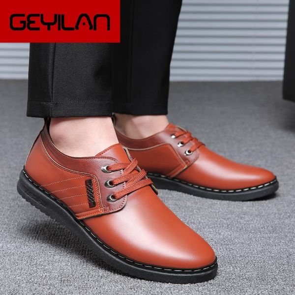 

casual shoes men split leather breathable loafers shoes mens casual man soft comfortable men fgb6, Black