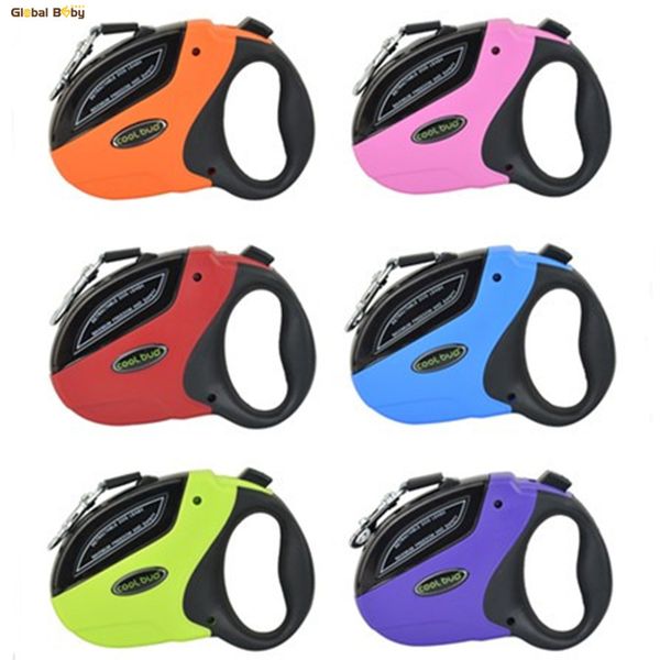 

brand 5m automatic retractable abs car nylon medium large dog pet lead leashes 1020