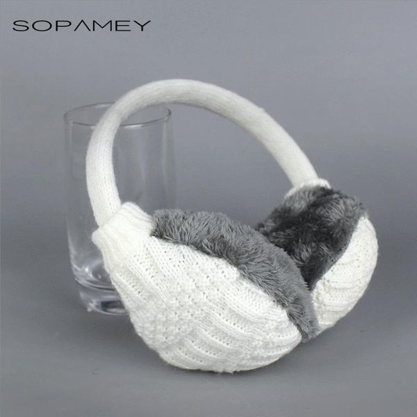 

2020 winter warm earmuffs knitted children ear muffs for boy earmuffs for girls baby gift ear warmers, Blue;gray
