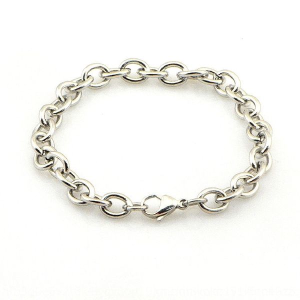 

5qp2i chain o-shaped cross stainless simple fashion jewelry stainless bracelet steel cross chain o-shaped simple steel bracelet fash, Golden;silver