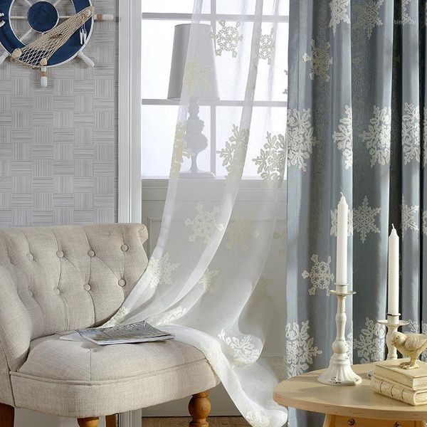 

curtain & drapes modern simple cotton-linen stereo embroidery screen american country curtains for living room and bedroom1