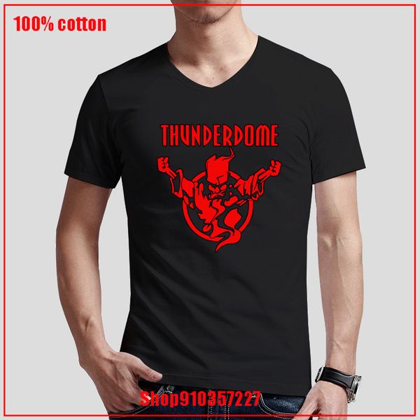 

thunderdome red logo printing fashion short sleeve summer style tees vintage black summer sport hooded sweatshirt hoodie t shirt